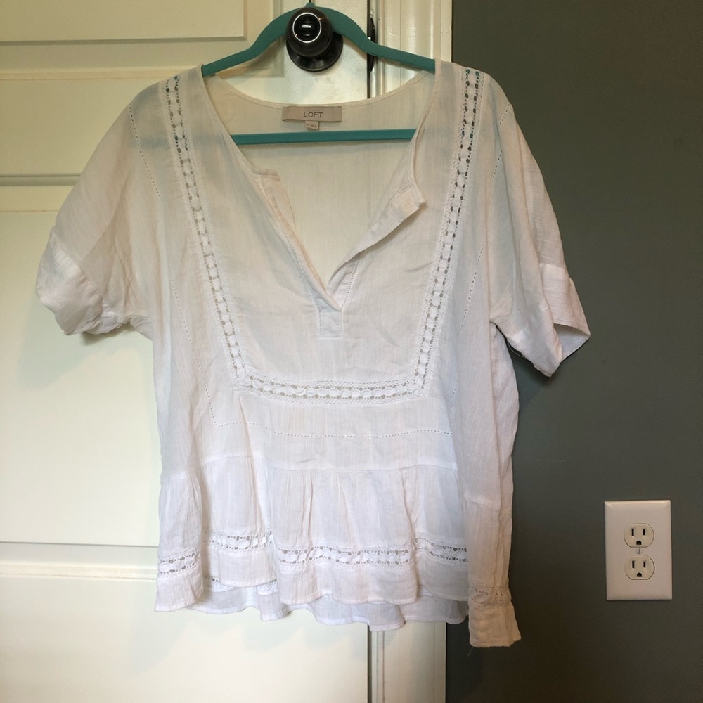 Loft White Top
